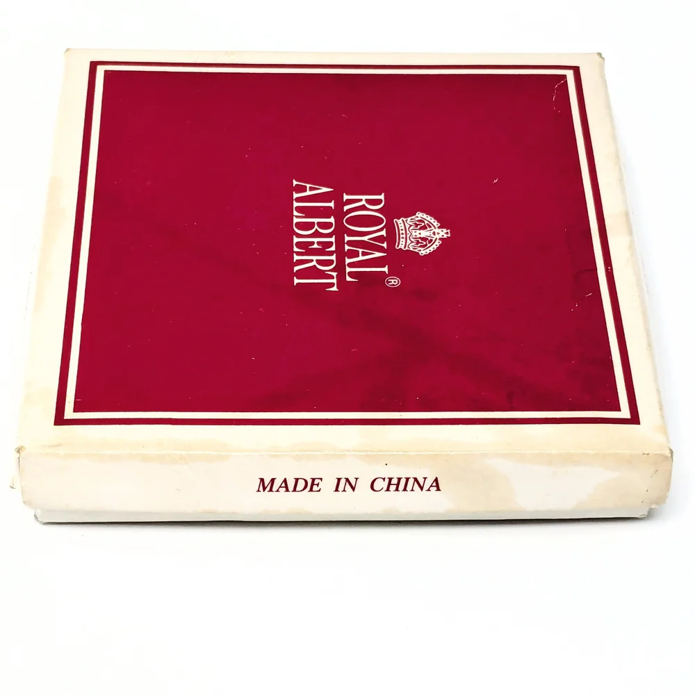 Royal Albert White and Gold Teapot Ornament with Pink Floral Design - Picture 3 of 3